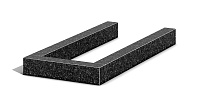 Цветник на могилу из гранита 100x8x8, 60x8x8